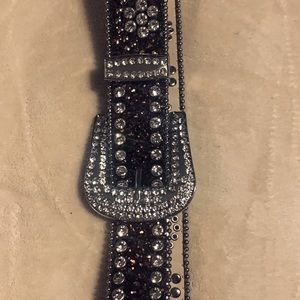 New Rhinestone Buckle Belt
